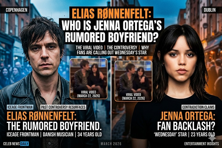 Elias Rønnenfelt Iceage frontman Jenna Ortega rumored boyfriend 2026 controversy
