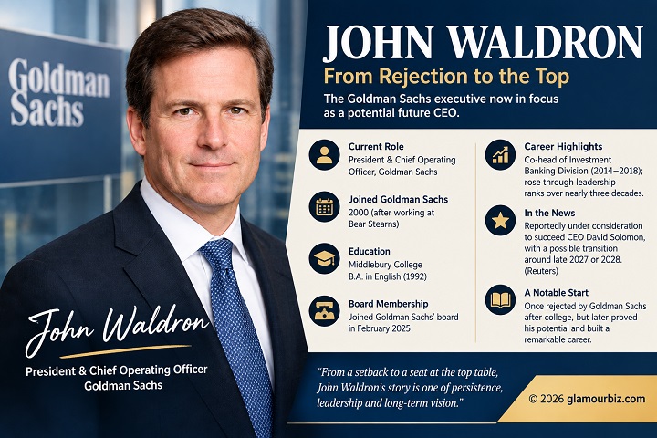 John Waldron, Goldman Sachs president and COO, reportedly being considered as the bank's next CEO