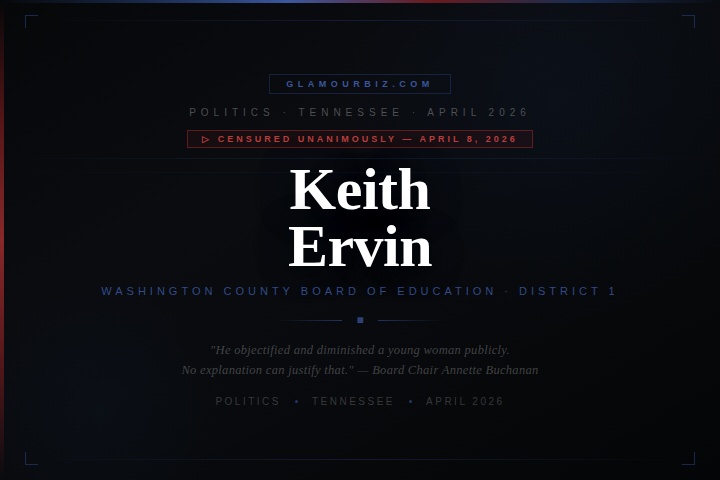 Keith Ervin Washington County Tennessee school board member censured 2026 student comment