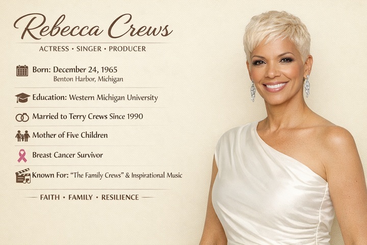 Rebecca King‑Crews speaking about her Parkinson’s journey on television