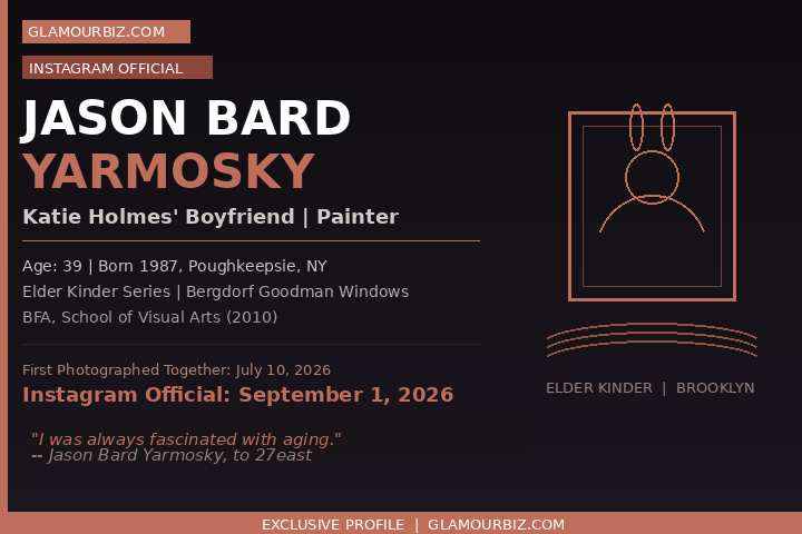 Jason Bard Yarmosky Katie Holmes boyfriend painter Elder Kinder 2026