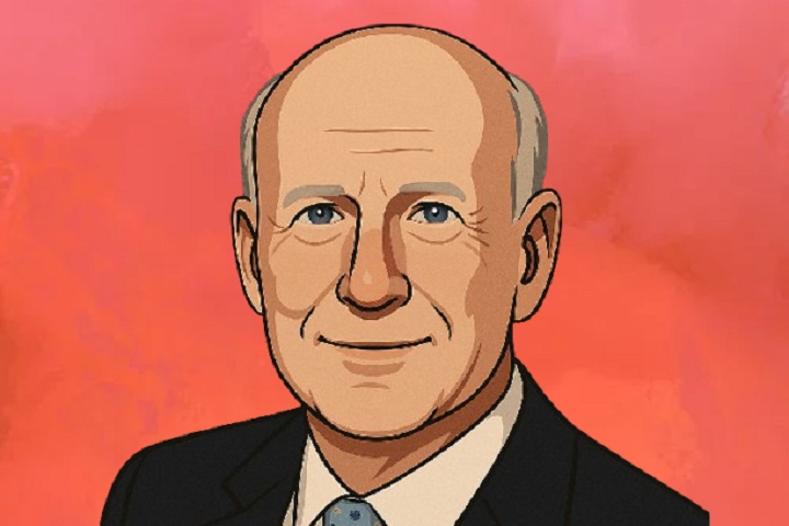 An AI illustrated image of Bob Hartheimer