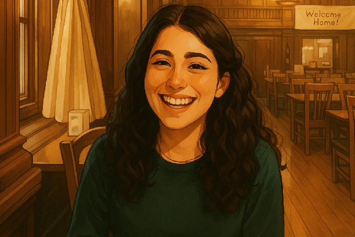 An AI illustrated image of Rose Horowitch