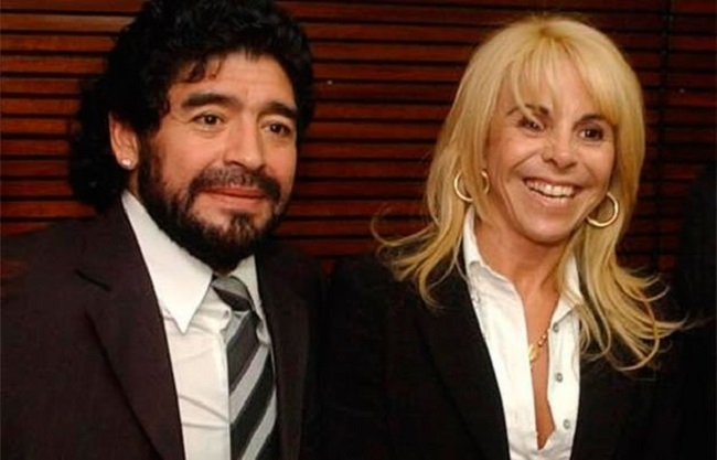 maradona with his ex wife