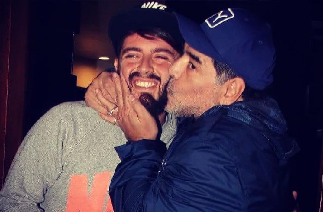 maradona with his son diego jr