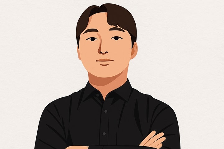 AI portrait of YoungHoon Kim, South Korean cognitive scientist and world’s highest IQ holder