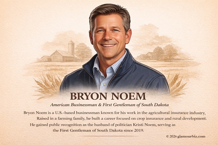 Illustration representing Bryon Noem in public and private life controversy