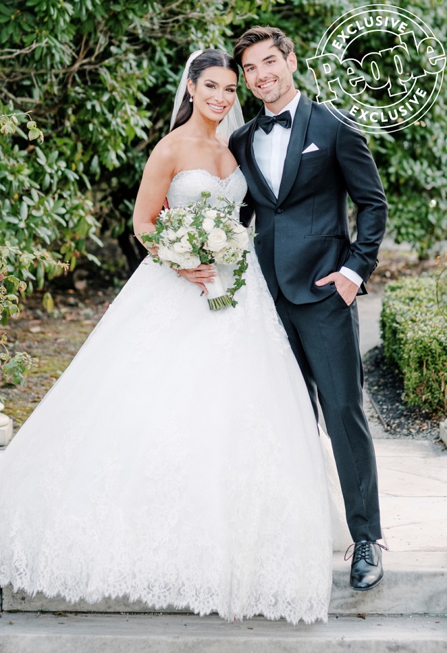 Wedding of Bachelor in Paradise Ashley Iaconetti and Jared Haibon August 11, 2019 in Newport, Rhode IslandON PAGE credit: Photographs by Rebecca Yale