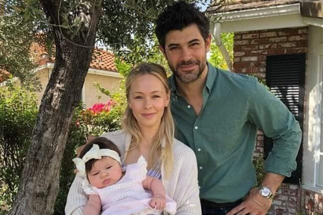emily montague with her husband damon dayoub and daughter