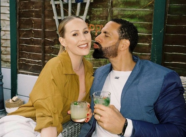 kate wright with her husband rio ferdinand