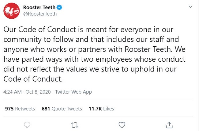 rooster teeth tweet