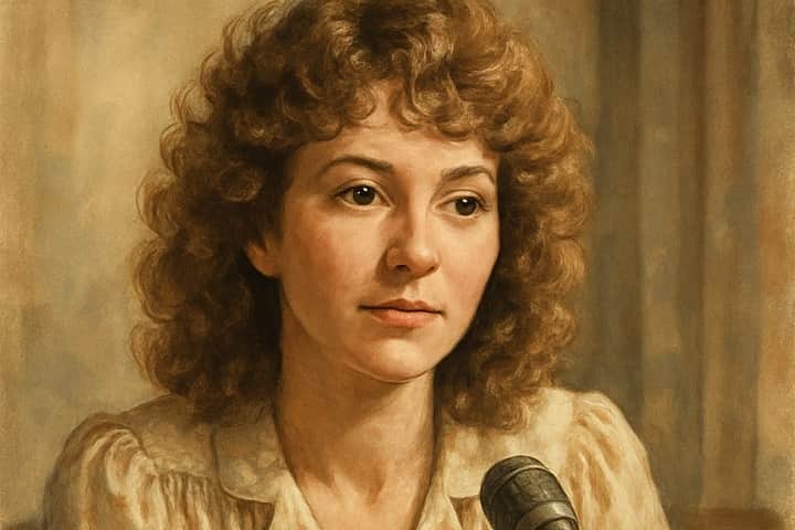 AI-illustrated image portraying Debra Murphree, the whistleblower whose 1988 revelations exposed televangelist Jimmy Swaggart’s scandal.