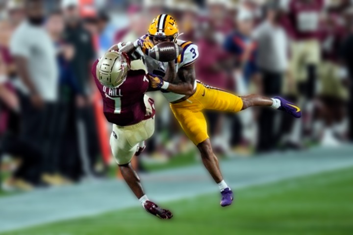 Greg Brooks Jr. playing for LSU Tigers during 2022 college football season