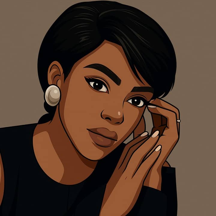 Illustrated image of Hariana Verás, Angolan television producer and Raízes D’África showrunner
