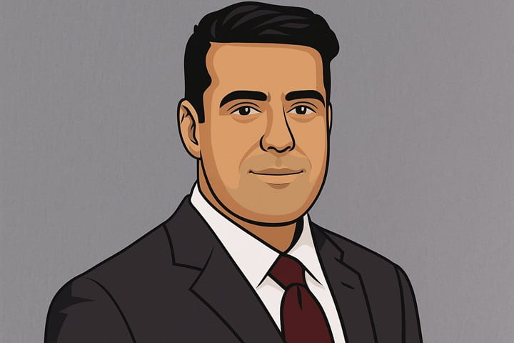 CBS News journalist Imtiaz Tyab reporting from Tehran Ministry of Foreign Affairs during 2025 conflict
