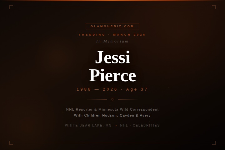 Jessi Pierce NHL reporter Minnesota Wild dies in house fire with three children March 2026