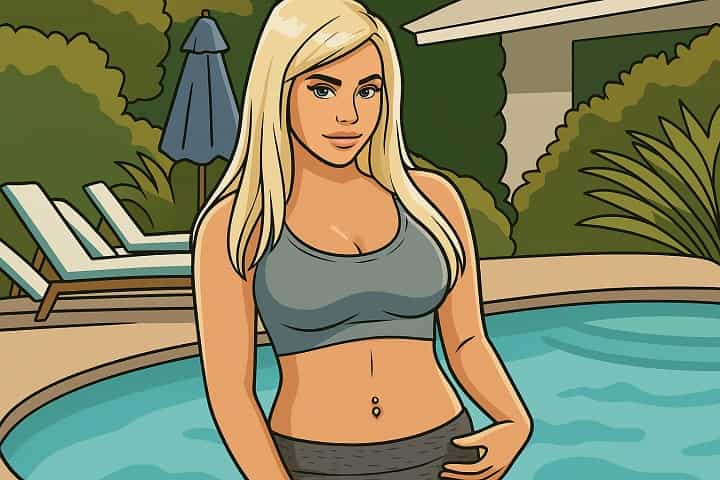 "AI-generated tribute portrait of Kylie Page, American adult film actress and digital creator, remembered after her death in 2025 at age 28."