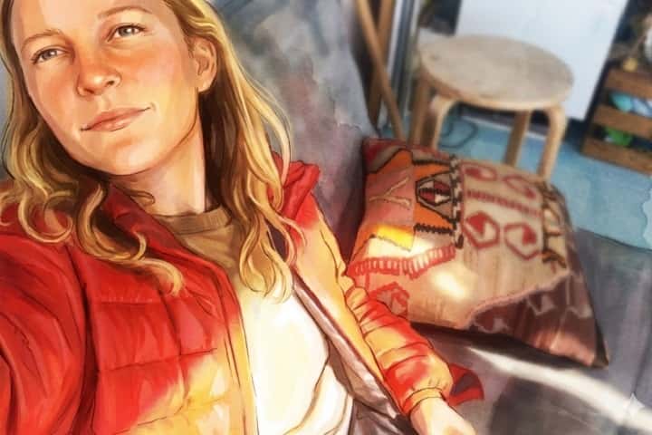 Rory McAuliffe photographed during a rare public appearance with Rose Schlossberg, reflecting her understated and private style.