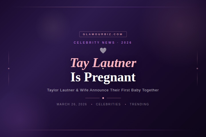 Taylor Lautner and wife Tay Lautner pregnancy announcement Instagram March 2026