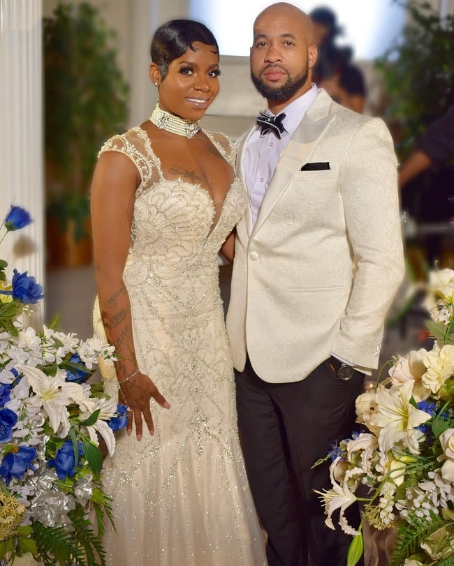 fantasia barrino with husband kendall taylor on their second wedding