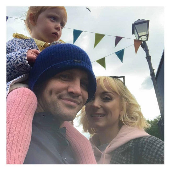 helen george with boyfriend jack ashton and daughter