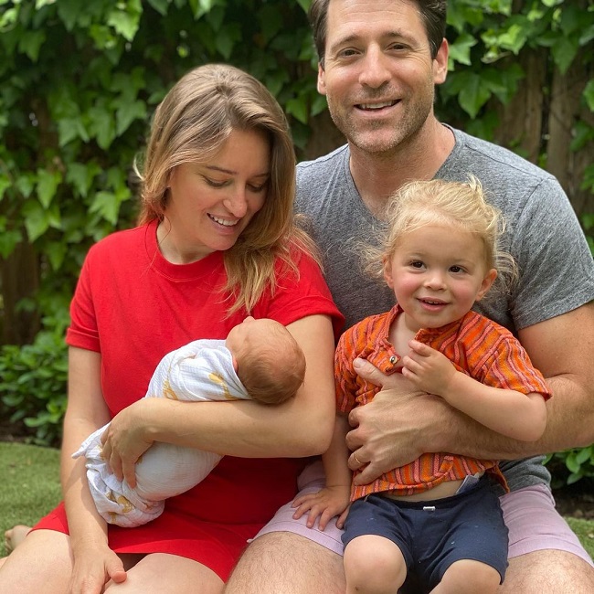 katy tur with husband tony dokoupil and children