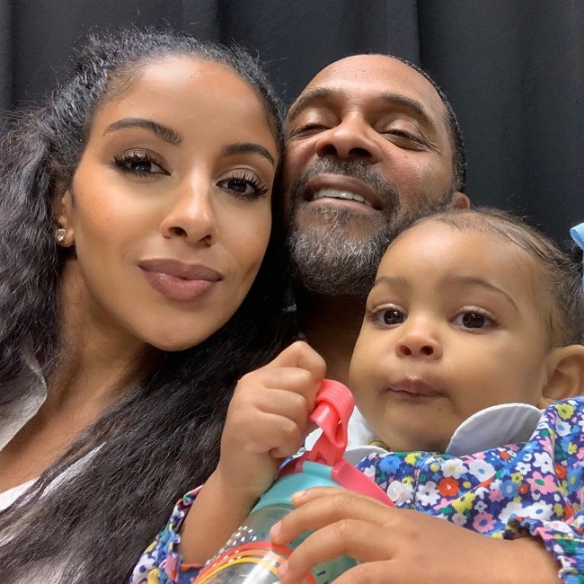 mike epps with his wife kyra epps their daughter